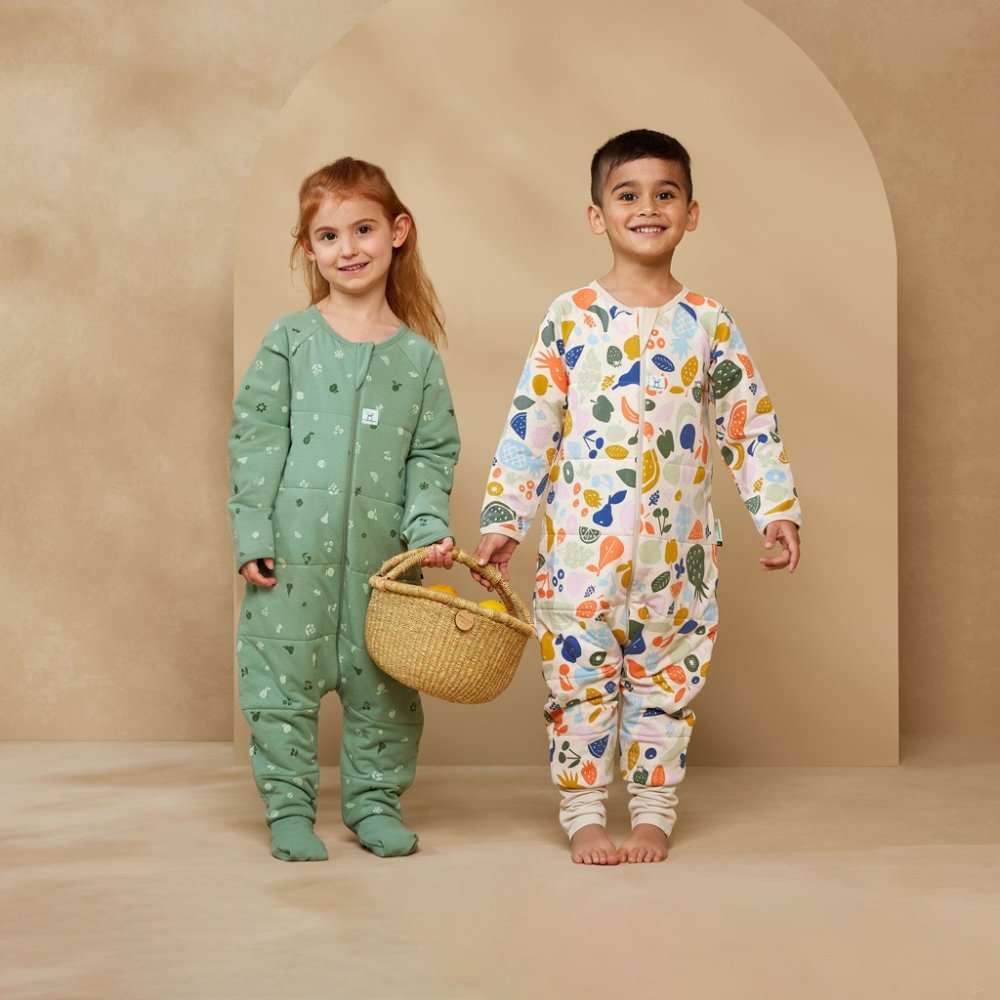 ERGOPOUCH Kombinezon do spania z bawełny organicznej Onesie Sweet Orchard 6-12 m, 2,5 tog - obrazek 7