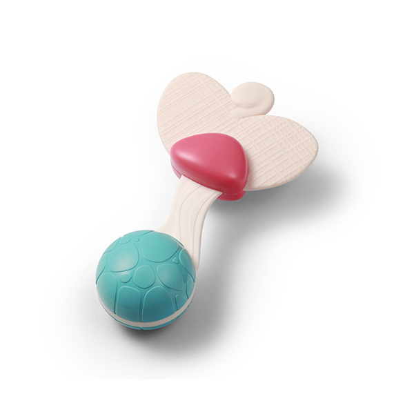 BABYONO Sonaglio con massaggiagengive 3m+ Cuore