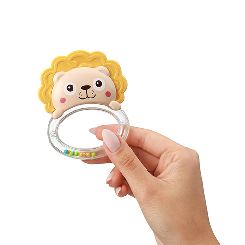 BABYONO Sonaglio con massaggiagengive Leone 0m+ - immagine 4
