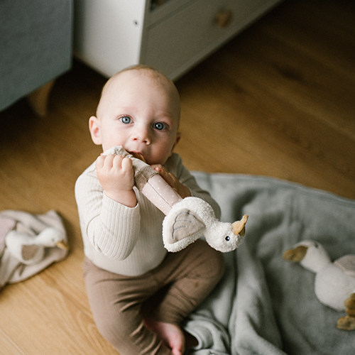 BABYONO Gioco sonaglio con massaggiagengive Oca Zoe 3m+ - immagine 5