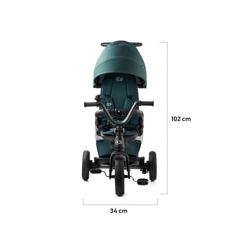 KINDERKRAFT SELECT Triciclo Easytwist Midnight Green, Premium - immagine 7