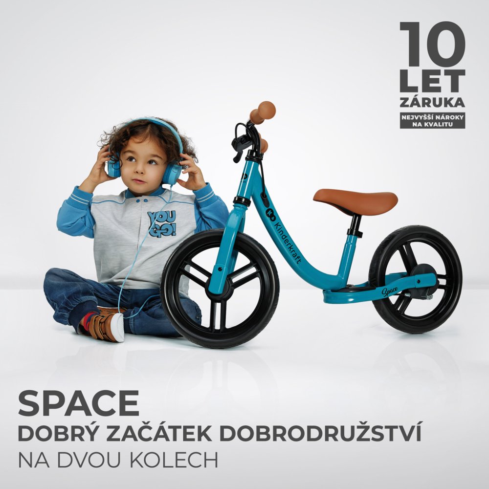 KINDERKRAFT Bicicletta senza pedali Space Deep blue - immagine 3