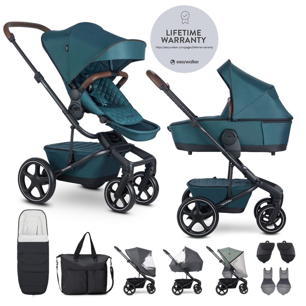 EASYWALKER Poussette combinée Harvey⁵ Premium Jade Green XXL RWS
