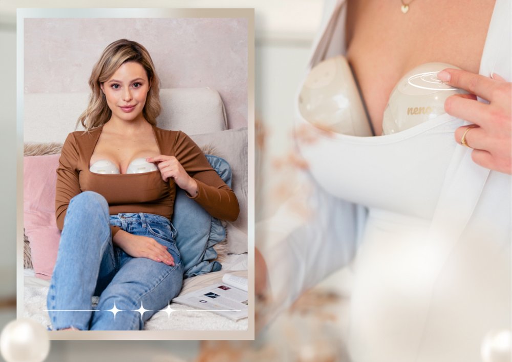 NENO Milchpumpe Duo elektrisch, freihändig, Perla Twin – Bild 6