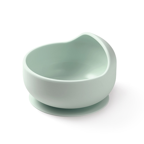 BABYONO Bol en silicone avec ventouse - sauge 6m+