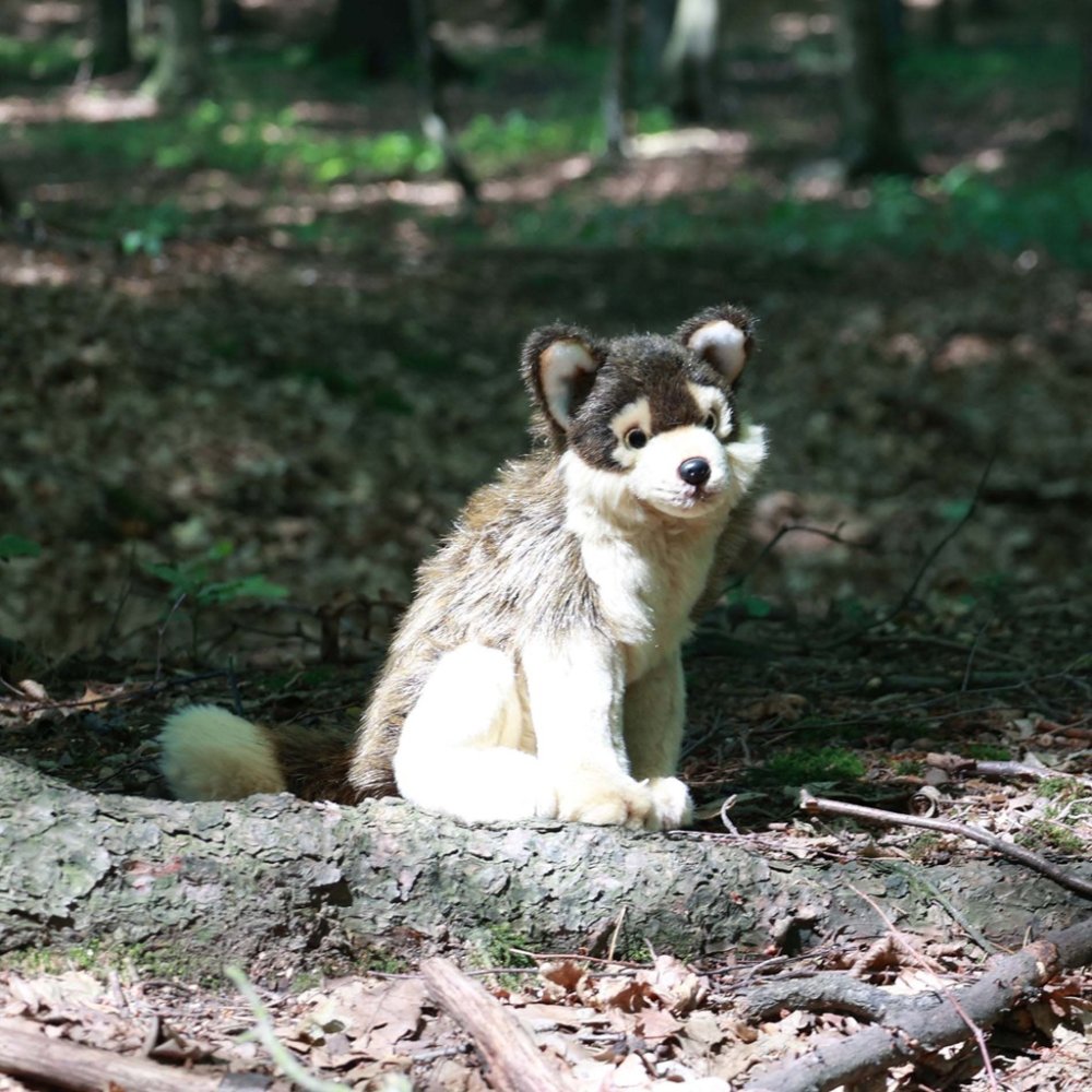Rappa Pluszowy wilk siedzący 28 cm ECO-FRIENDLY - obrazek 4