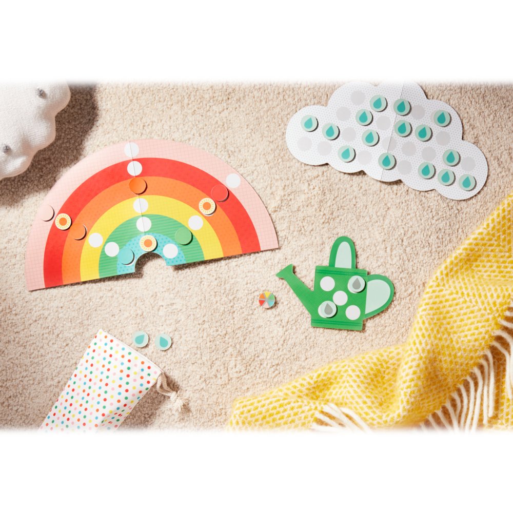 Petit Collage Kooperatives Spiel Rain, rain, rainbow – Bild 3