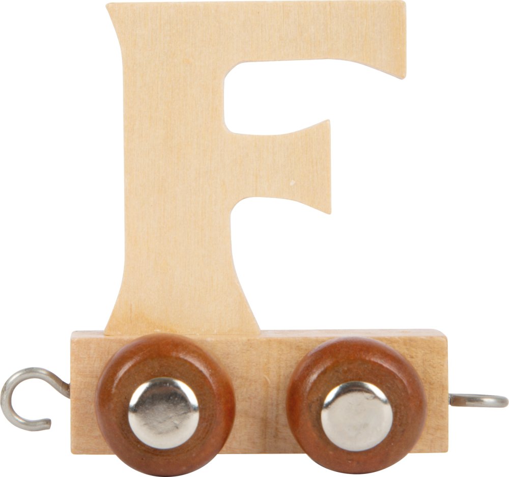 small foot Wooden Train Railway Alphabet Letter F