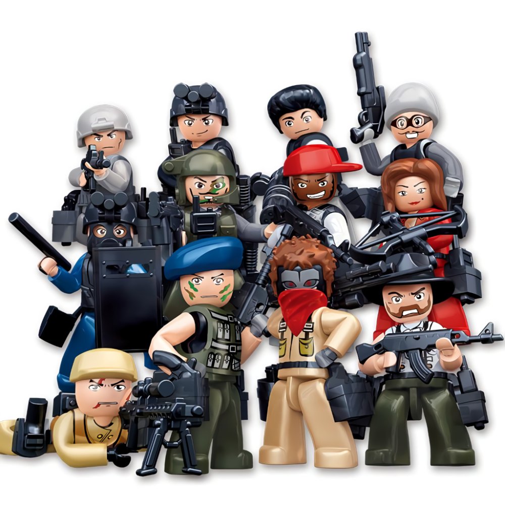Sluban Figures M38-B0583 Cops and Robbers 1 pc in bag, assorted types