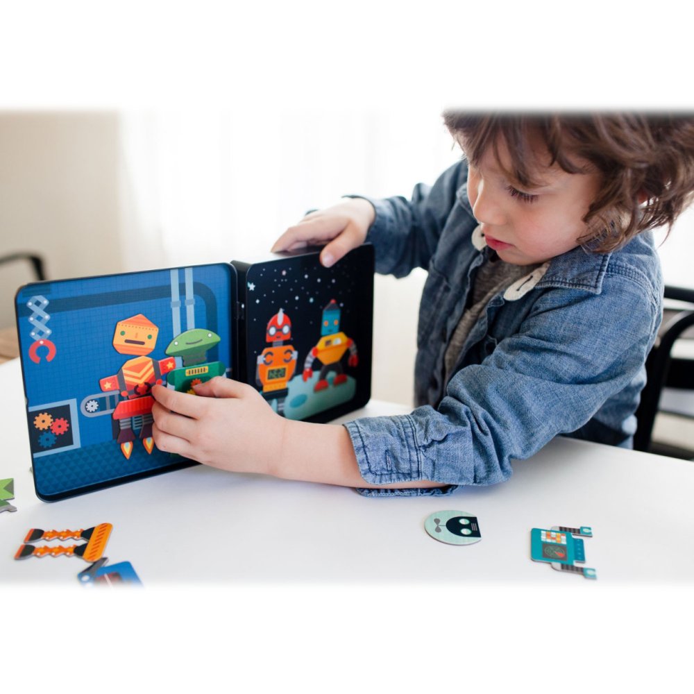 Petit Collage Mágneses játék Robotok - Image 4