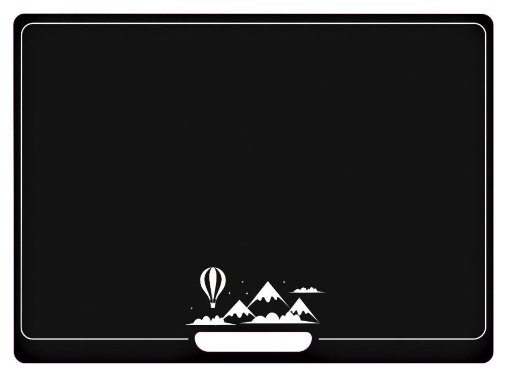 Jeujura Pizarra de doble cara con globo