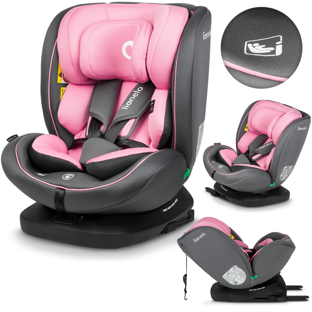 LIONELO Siège auto Bastiaan i-Size (40-150 cm) Rose Bébé