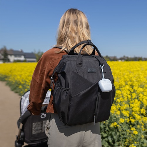 BABYONO Étui à sucette en silicone bleu 0m+ – Image 6