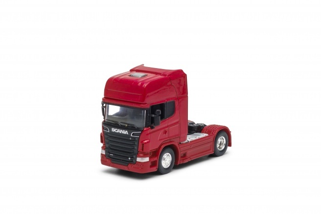 Welly Scania V8 R 730 camión tractor 1:64 rojo