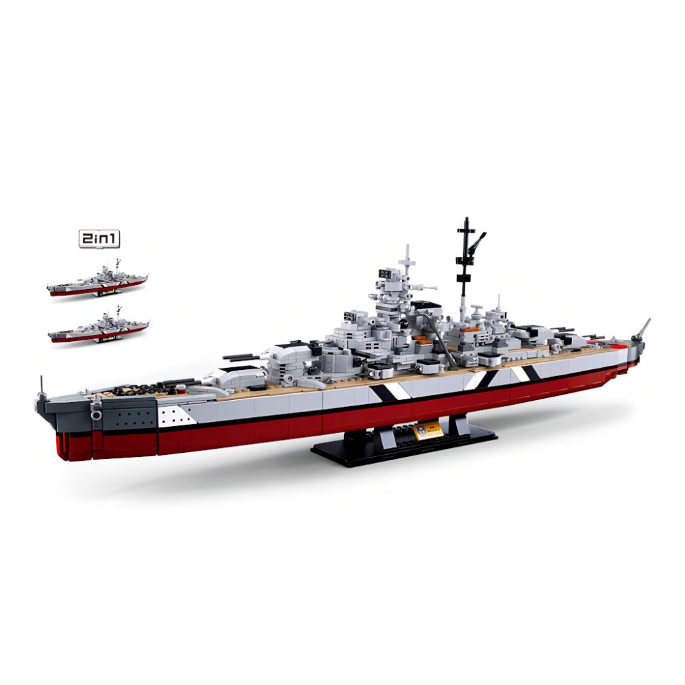Sluban ModelBricks M38-B1102 Schlachtschiff Bismarck 2in1