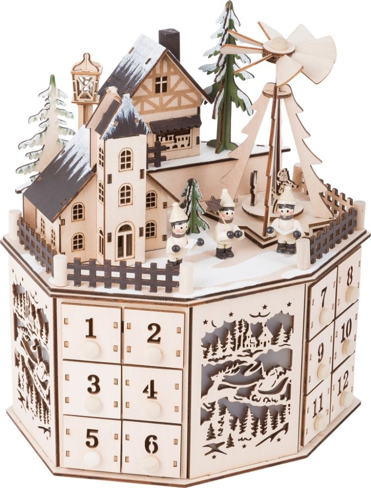 small foot Adventskalender mit Weihnachtspyramide