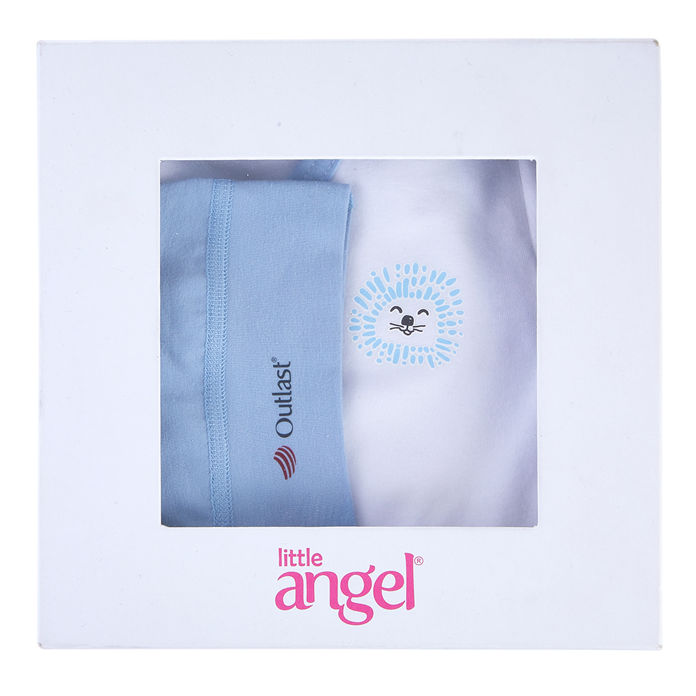 Ensemble nouveau-né fin Outlast® - bleu clair 56