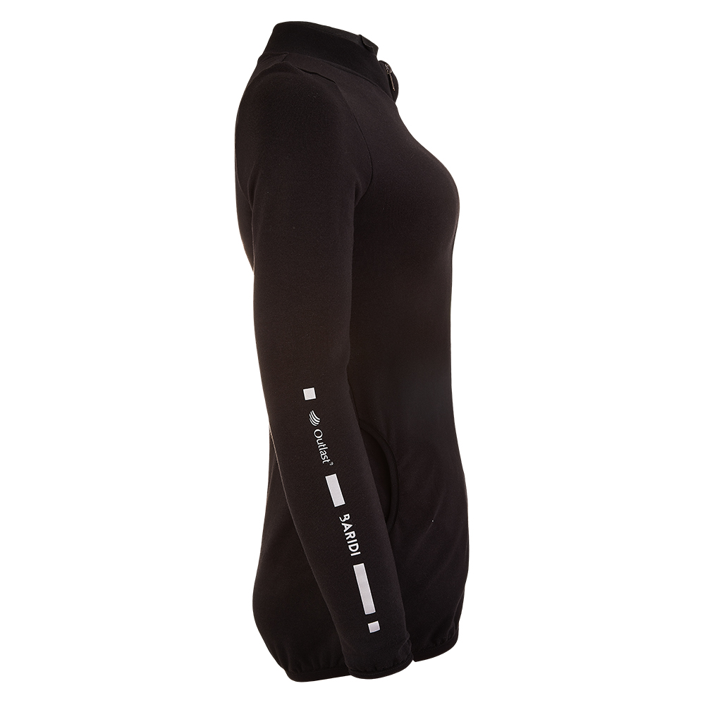 Női cipzáras Outlast® pulóver - fekete XXL - Image 2