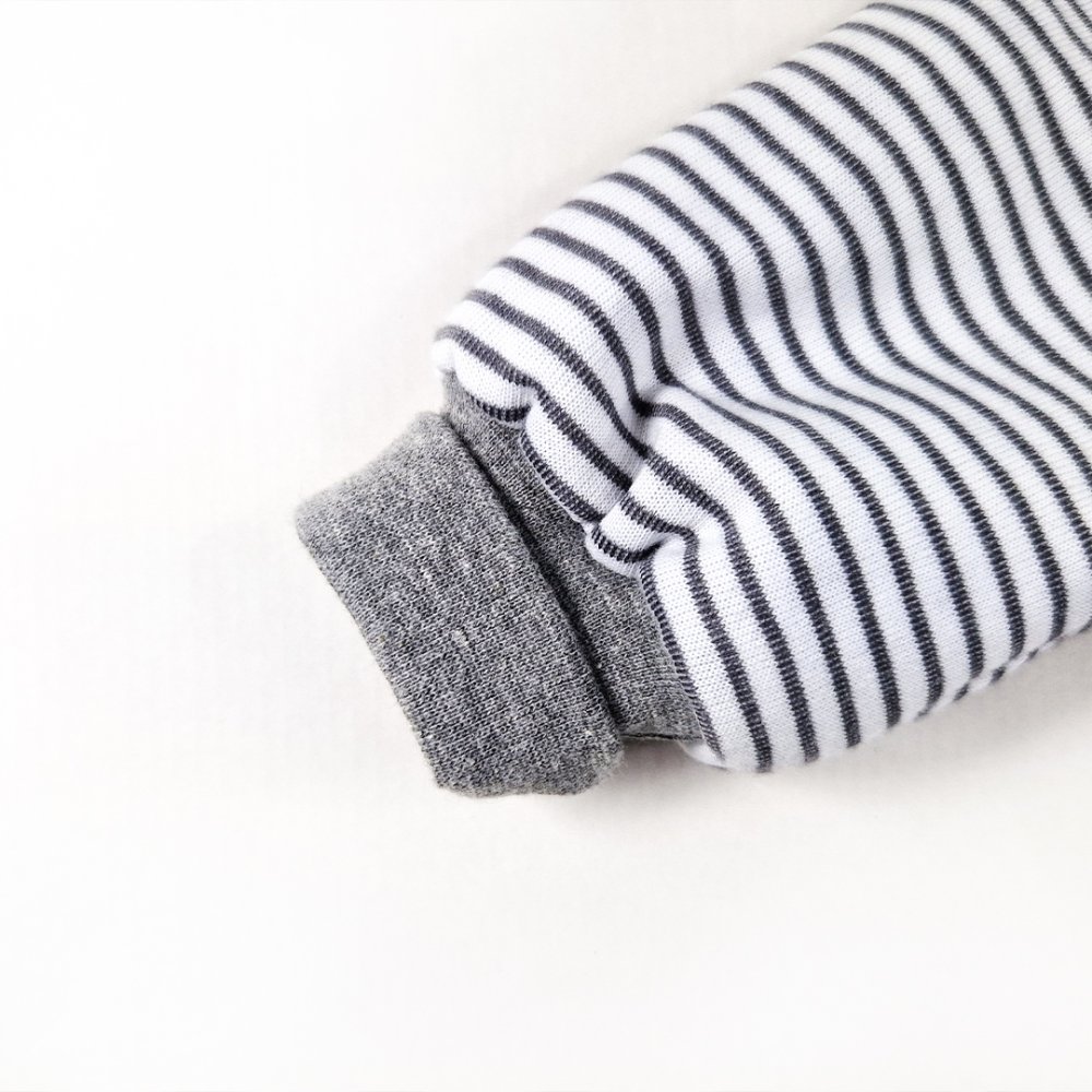 Tutina foderata con bordo Outlast® - striscia bianco-grigia 68 - immagine 6