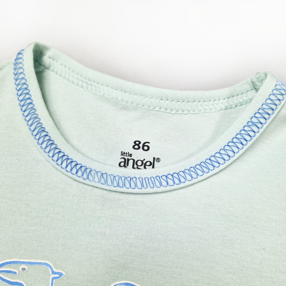 T-shirt fin MC image Outlast® - vert menthe clair-chameau 104 – Image 4