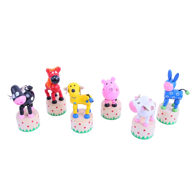 Bigjigs Toys Dřevěná mačkací zvířátka 1 ks