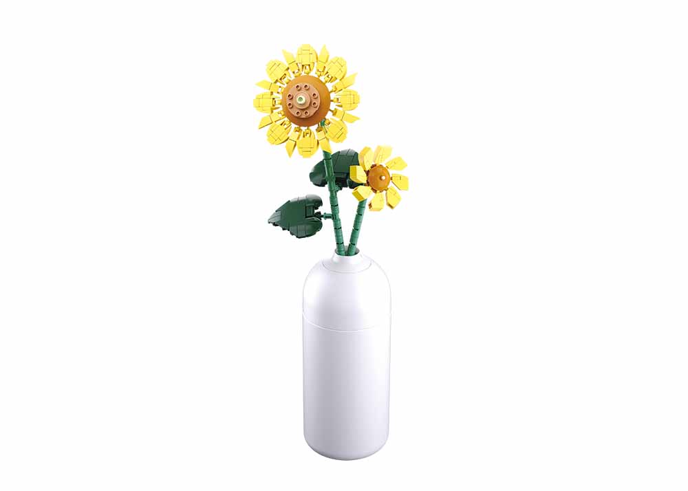 Sluban Flowers M38-B1101-10 Slunečnice ve váze