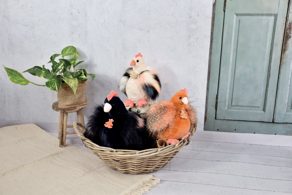 Doudou Histoire d´Ours Plyšová slepička zrzavá 20 cm (obrázek 4)