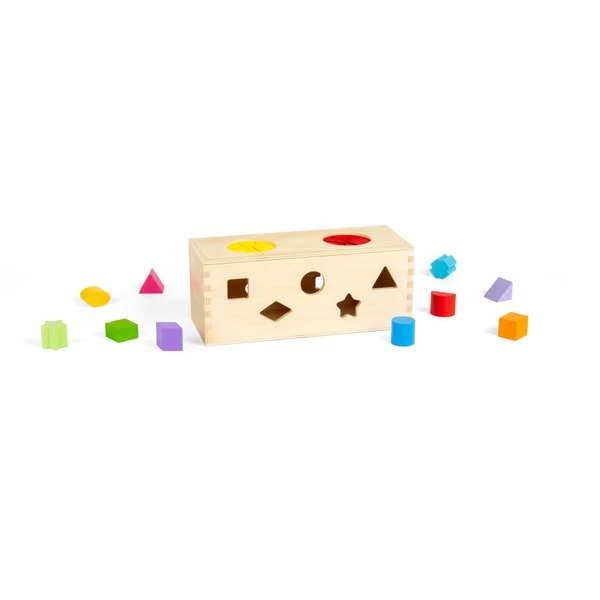 Bigjigs Toys Vkládání a třídění Tajemná krabička (obrázek 5)