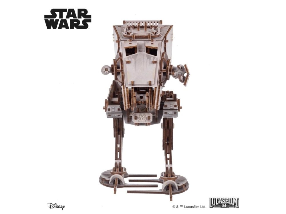 Ugears 3D dřevěná mechanická skládačka Star Wars AT-ST kráčedlo (obrázek 3)