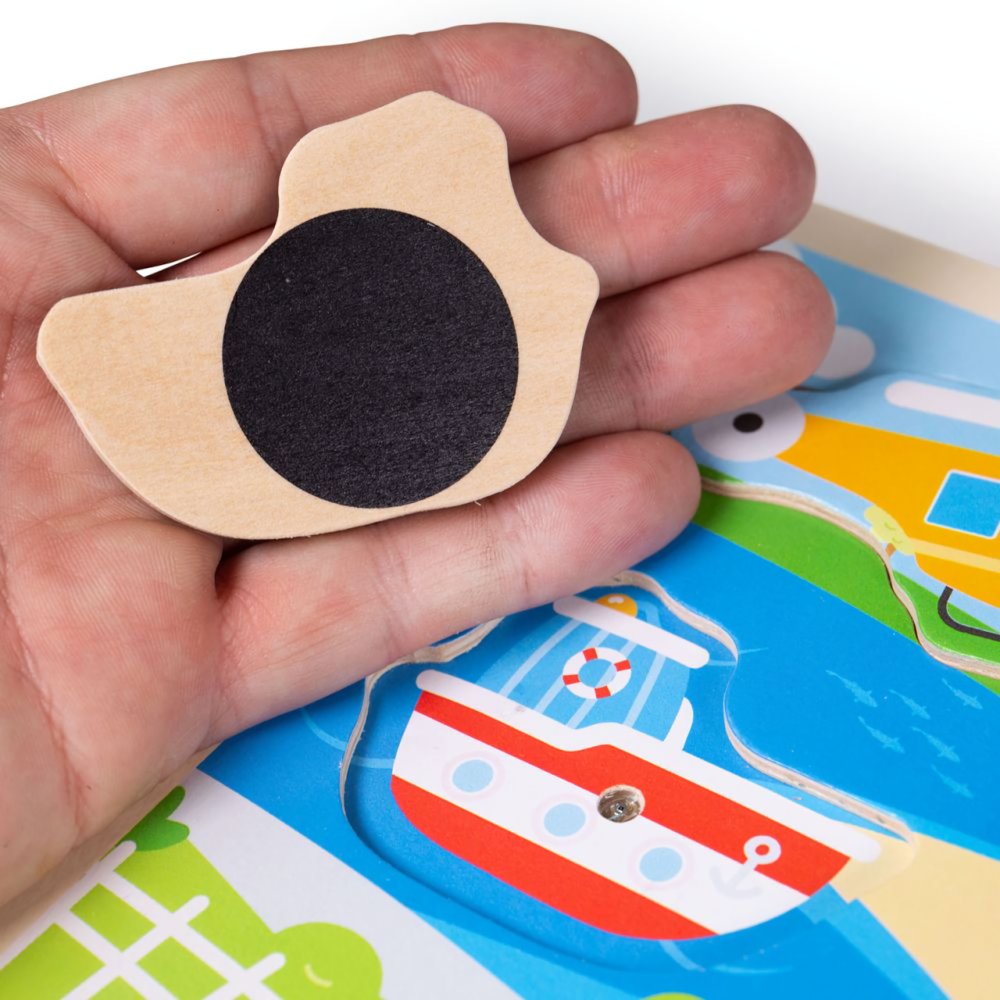Bigjigs Toys Vkládačka se zvukem Doprava (obrázek 5)
