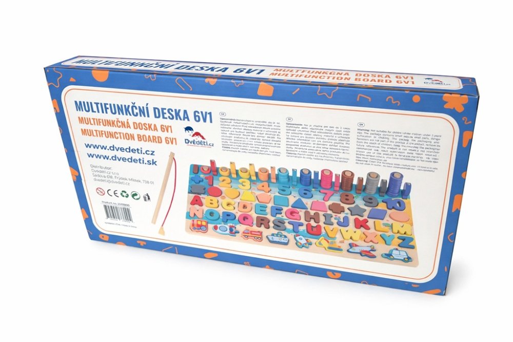 2Kids Toys Multifunkční deska vkládačka 6 v 1 (obrázek 4)