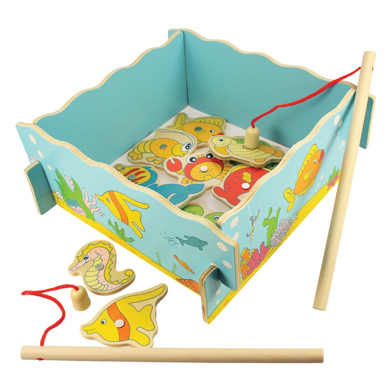 Bigjigs Toys Magnetické chytání rybiček moře (obrázek 4)