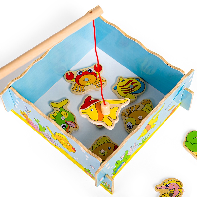 Bigjigs Toys Magnetické chytání rybiček moře (obrázek 7)