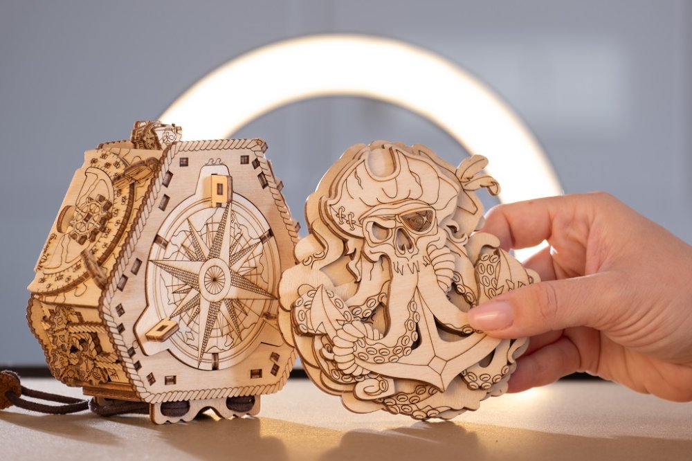 EscapeWelt Dřevěný hlavolam Blackbeard's Compass (obrázek 10)