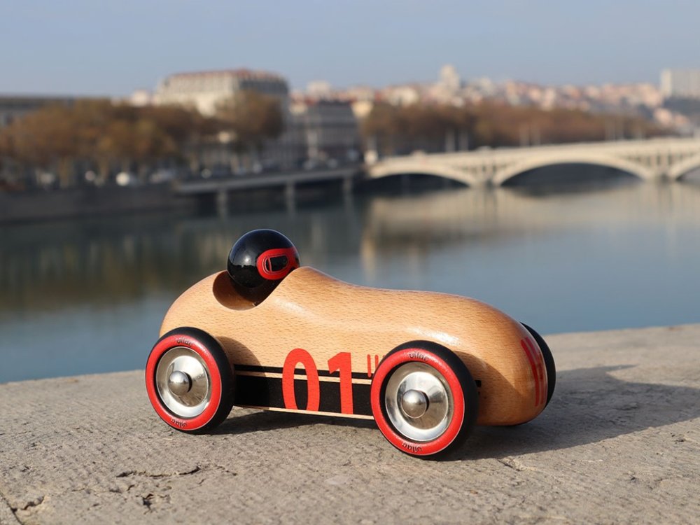 Vilac Dřevěné auto Old Sport Compet přírodní (obrázek 6)
