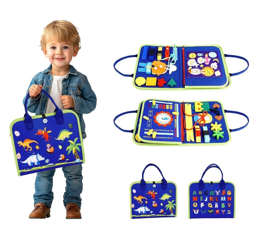 2Kids Toys Senzorická busy kniha Dinosauři 4