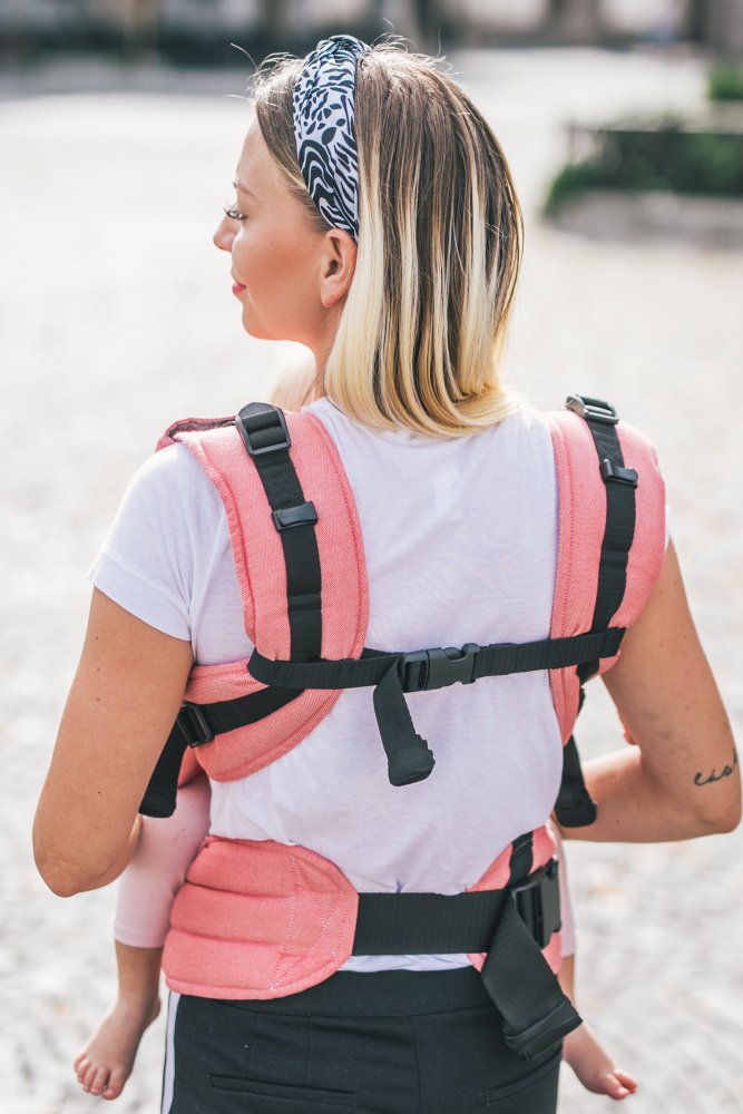 Nosič Be Lenka 4ever - Pink Široké S Možnosťou Kríženia