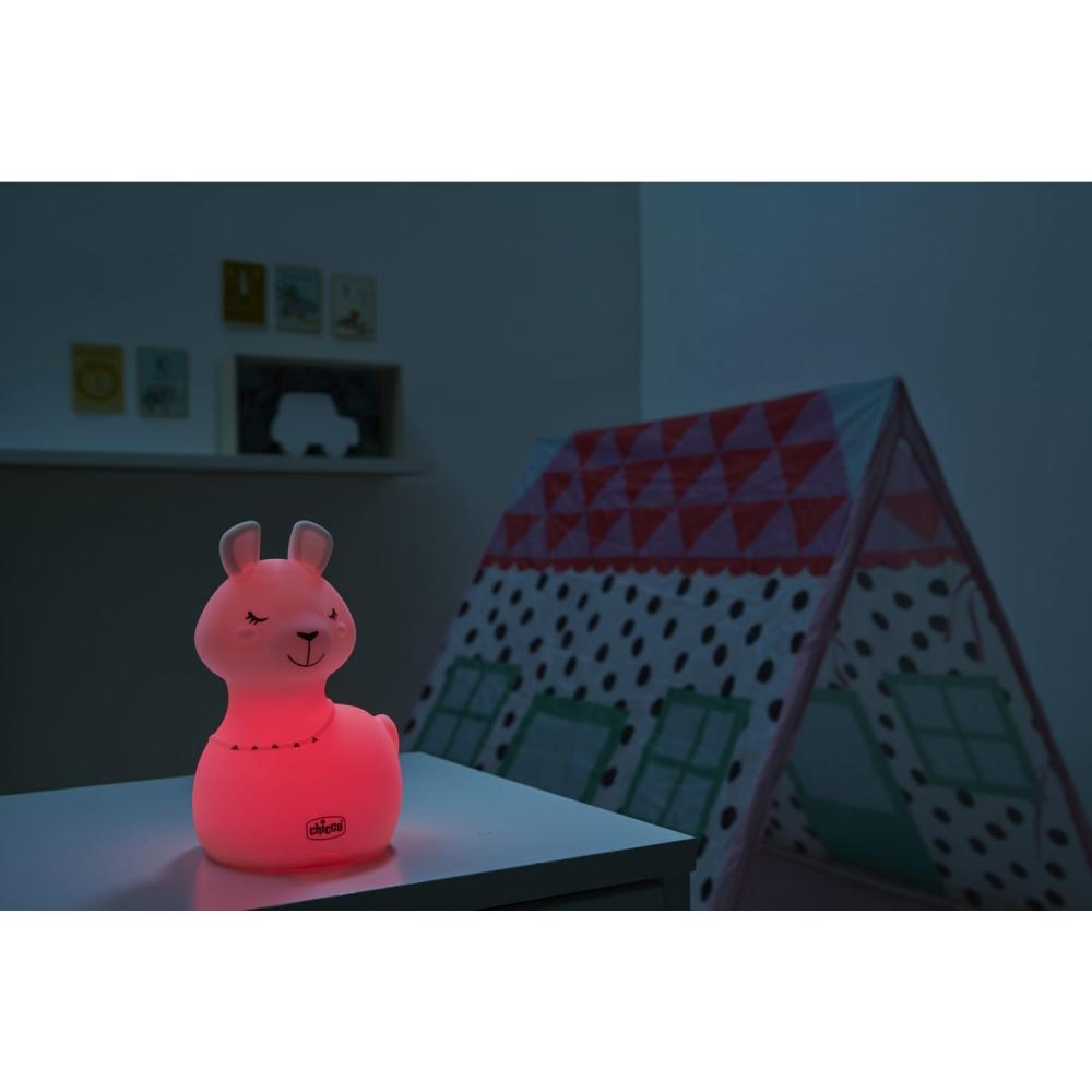 CHICCO Lampe Veilleuse Rechargeable, Portable Sweet Lights - Lama