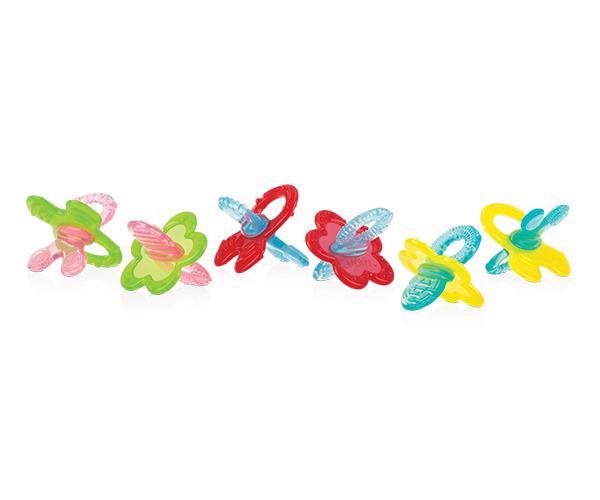 NUBY Silicone Massage Teether - Shapes - 0 M+