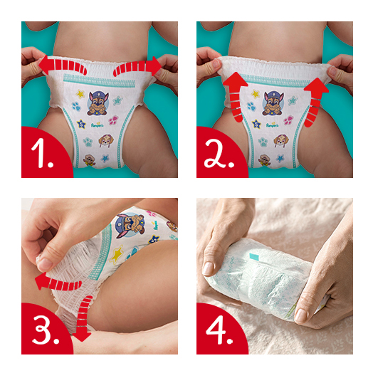 PAMPERS Pleny Kalhotkové Active Baby Pants Paw Patrol Vel. 6 (14-19 Kg) 120 Ks