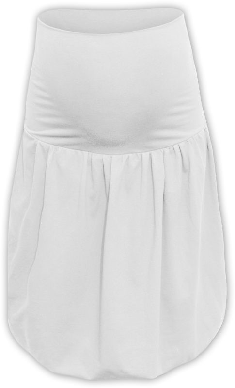 Ciążowa spódnica balonowa Sabina, biała M/L - obrazek 3