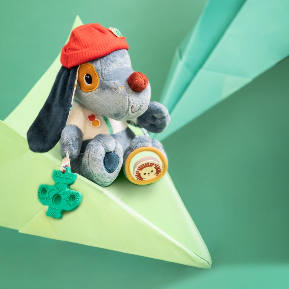 Lilliputiens – tekstylna zabawka edukacyjna z aktywnościami - piesek Jules - obrazek 6
