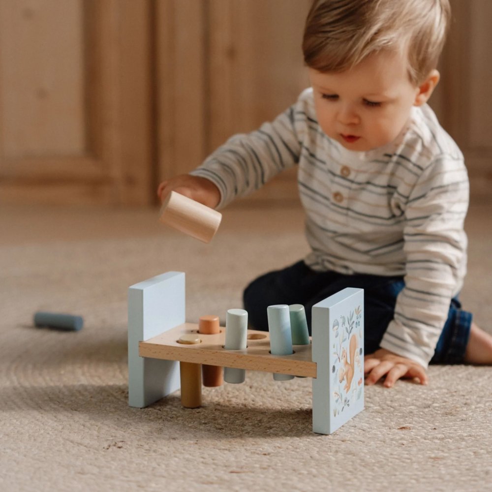 LITTLE DUTCH Zatloukačka dřevěná Forest friends (obrázek 8)