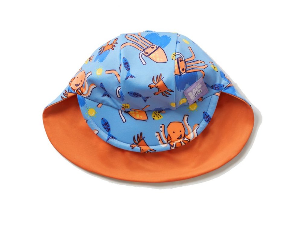 BAMBINO MIO Bonnet de bain pour enfants, UPF 40+, Wave, 38-46 cm -0-12 m