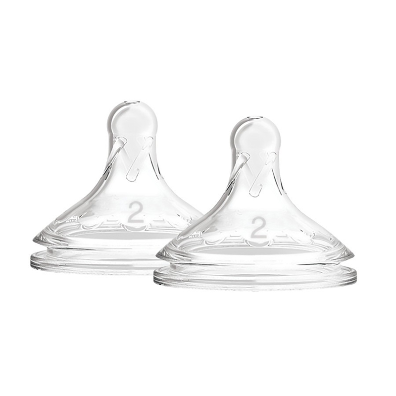 DR.BROWN'S Tettarella per biberon Options+ a collo largo 3m+, silicone 2 pz - immagine 3