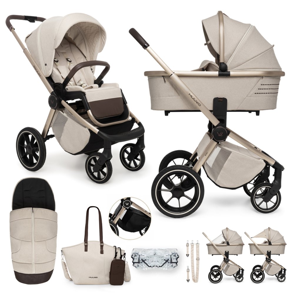 MUUVO Wózek wielofunkcyjny Quick Boho Brown zestaw 2w1