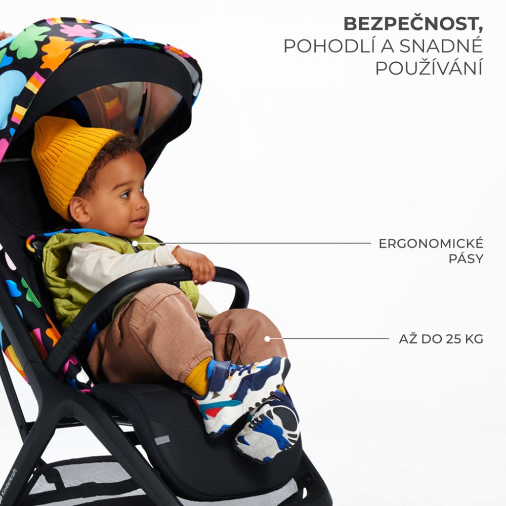 KINDERKRAFT SELECT Passeggino sportivo Nubi 2 Happy shapes - immagine 5