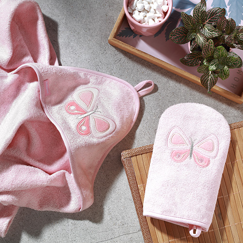 BABYONO Žínka na umývání Natural bamboo - růžová (obrázek 8)