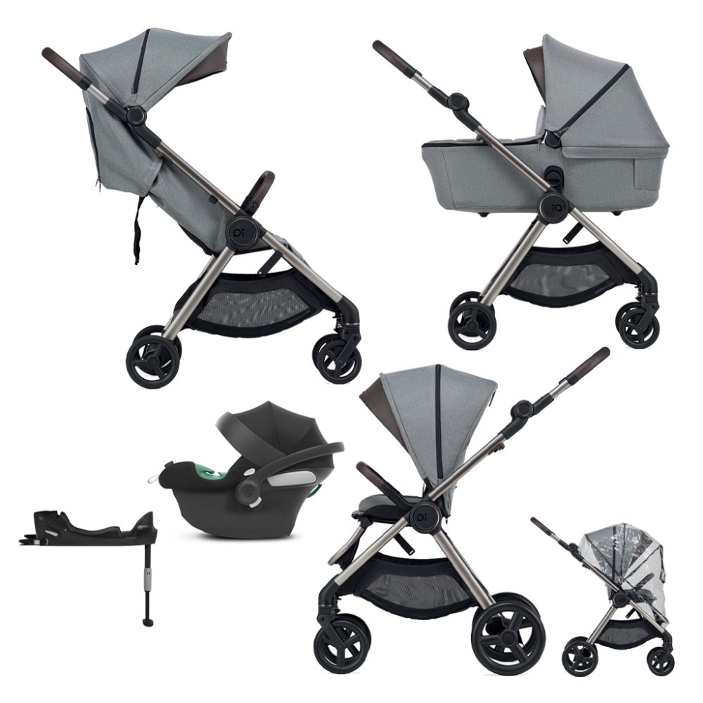 ENSEMBLE ANEX Poussette combinée IQ Pure premium + CYBEX Aton B2 i-Size + base