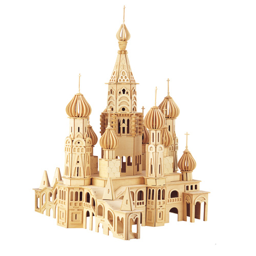 Woodcraft Puzzle 3D en bois Église Saint-Pétersbourg